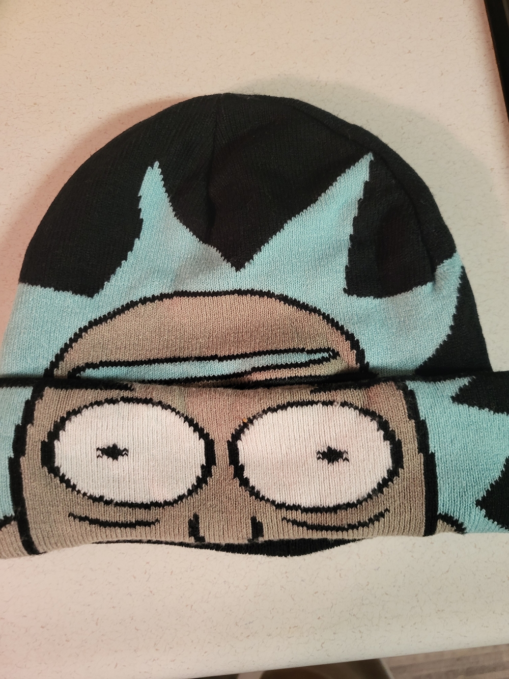 Rick And Morty Winter Beanie Hat Adult  See Thru Eyes One Size